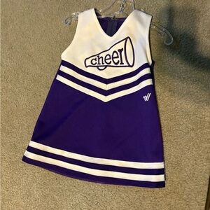 Varsity Purple and White Toddler Dress